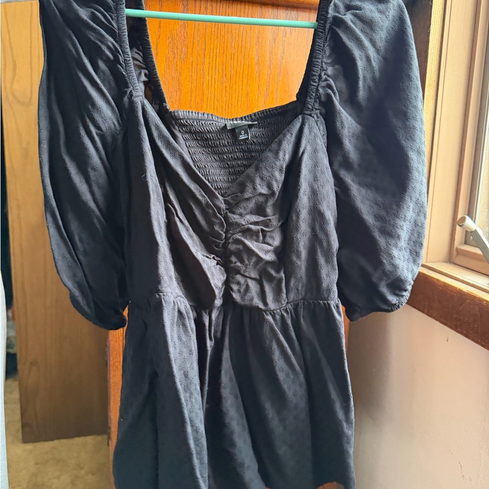 Torrid Elegant Blue/Gray Ruched Blouse